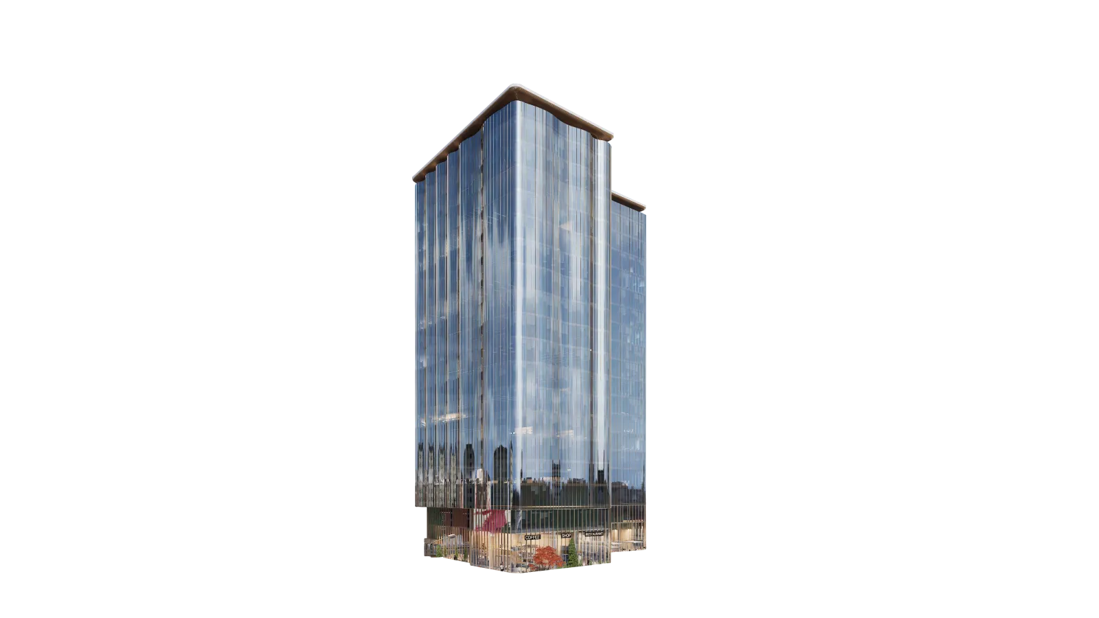 Офисная башня K-CITY, рендер проекта